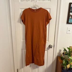 Uniqlo Rust T-Shirt dress
